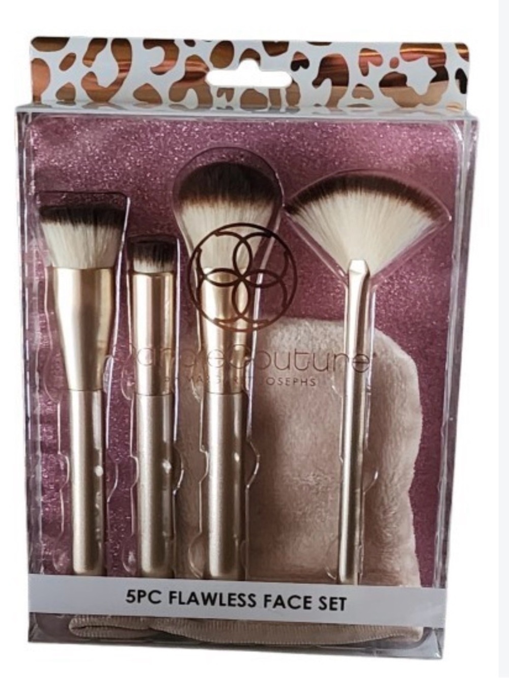 5PC Flawless Face Brush Set - Rose Gold